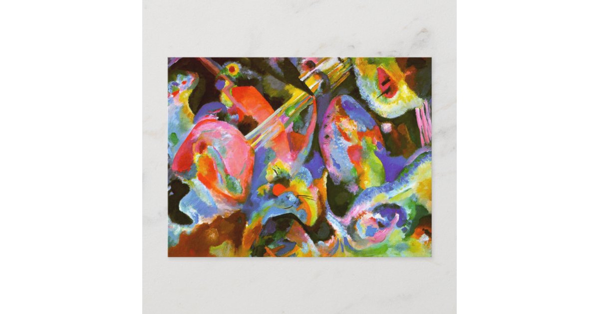 Kandinsky - Flood Improvisation, Deluge Postcard | Zazzle