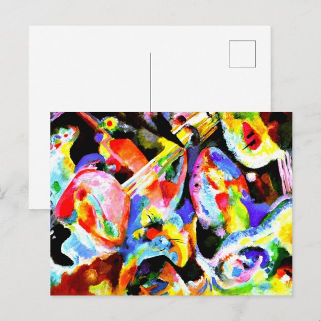 Kandinsky - Flood Improvization, Postcard (Front/Back)