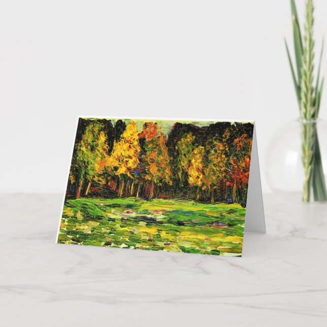 Kandinsky - Forest Edge, colorful painting, Card (Front)