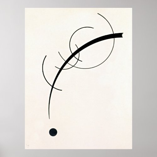 Kandinsky _ Free Curve Poster