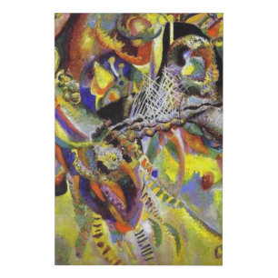 Kandinsky Fugue Abstract Artwork Faux Canvas Print