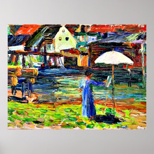 Kandinsky _ Gabriele Munter Painting in Kallmunz Poster