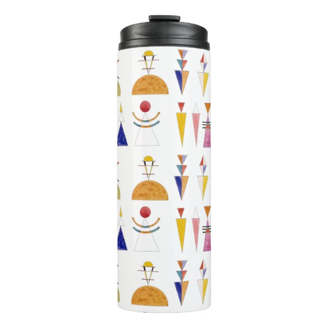 Kandinsky, Gate of Kiev, Watercolor Sketch Thermal Tumbler (Front)