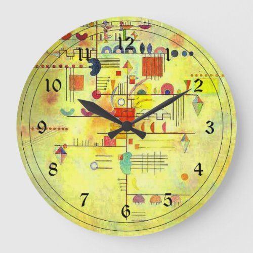 Kandinsky _ Gentle Accent Large Clock