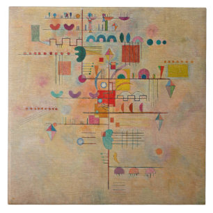 Kandinsky - Graceful Ascent Ceramic Tile