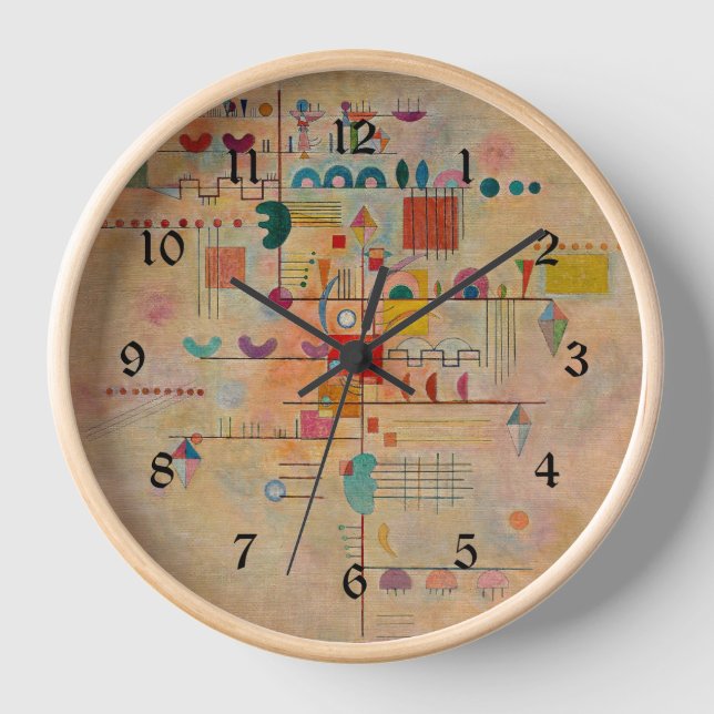 Kandinsky - Graceful Ascent Clock (Front)