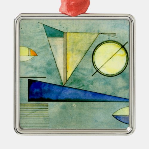 Kandinsky _ Haze abstract artwork Metal Ornament