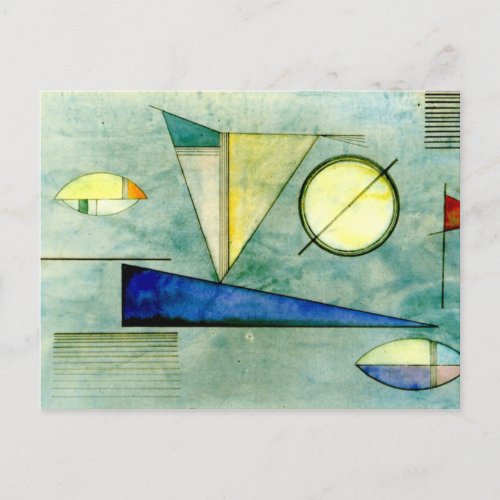 Kandinsky _ Haze abstract artwork Postcard