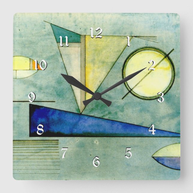 Kandinsky - Haze Square Wall Clock (Front)