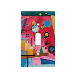 Kandinsky - Heavy Red Light Switch Cover