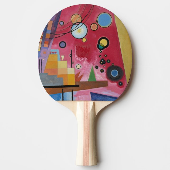 Kandinsky - Heavy Red Ping Pong Paddle (Front)