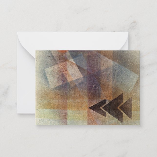 Kandinsky - Heavy Tips, abstract art Note Card (Front)