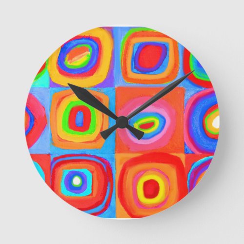 Kandinsky Homage Farbstudie Wall Clock