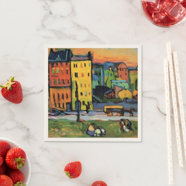 Kandinsky - Houses in Munich, Napkins (Insitu)