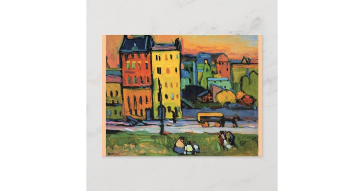 Kandinsky Houses in Munich Postcard Zazzle
