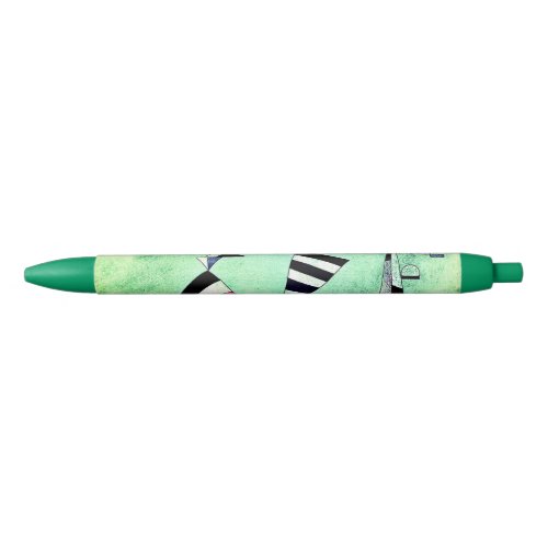 Kandinsky _ Immersed in Green Black Ink Pen