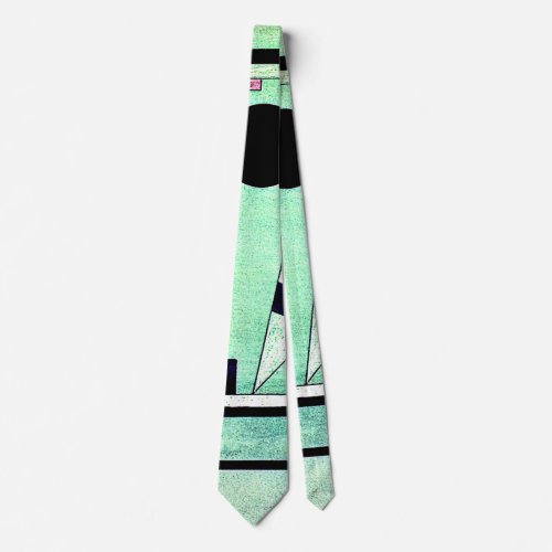 Kandinsky _ Immersed in Green Neck Tie