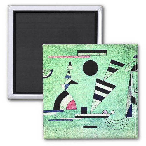 Kandinsky _ Immersed in Green  popular artwork Magnet