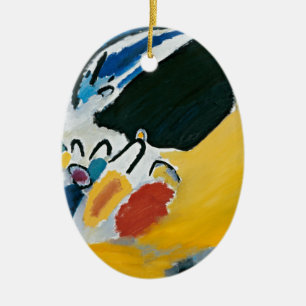 Kandinsky Impression III Concert Abstract Painting Ceramic Ornament