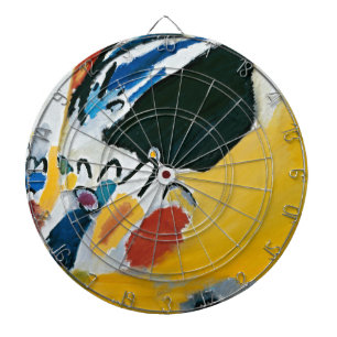 Kandinsky Impression III Concert Abstract Painting Dartboard With Darts