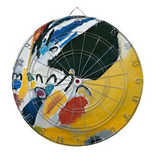 Kandinsky Impression III Concert Abstract Painting Dartboard With Darts
