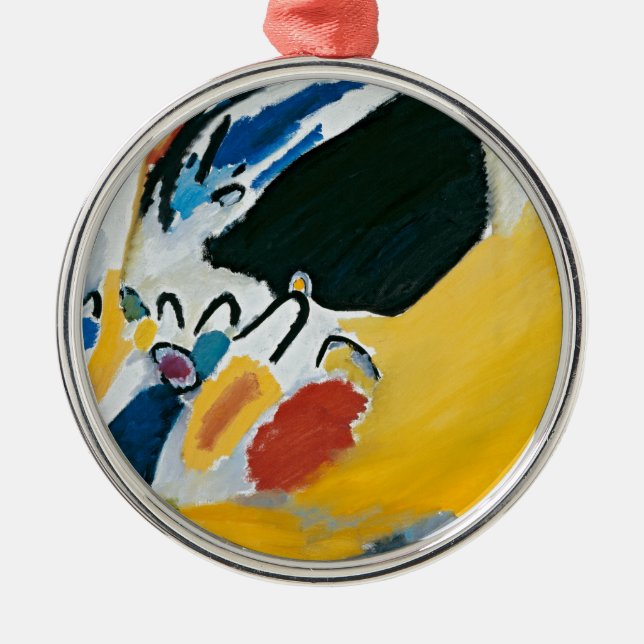 Kandinsky Impression III Concert Abstract Painting Metal Ornament (Front)