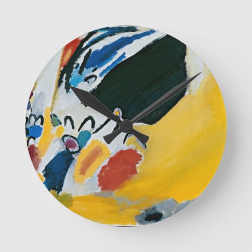Kandinsky Impression III Concert Abstract Painting Round Clock