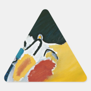 Kandinsky Impression III Concert Abstract Painting Triangle Sticker