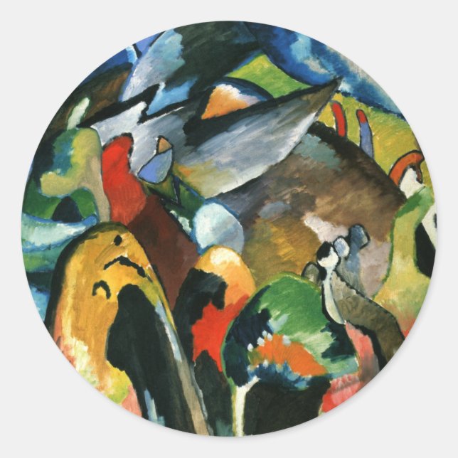 Kandinsky - Improvisation 19A Classic Round Sticker (Front)