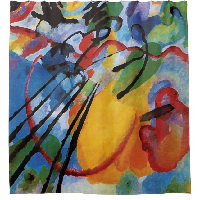 Kandinsky - Improvisation 26 (Rowing) Shower Curtain (Front)