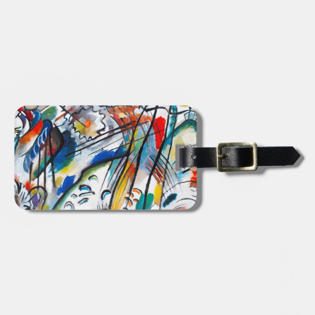 Kandinsky Improvisation 28 Luggage Tag (Front Horizontal)