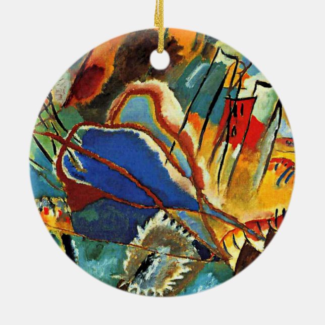 Kandinsky - Improvisation 30 - Cannons Ceramic Ornament (Back)