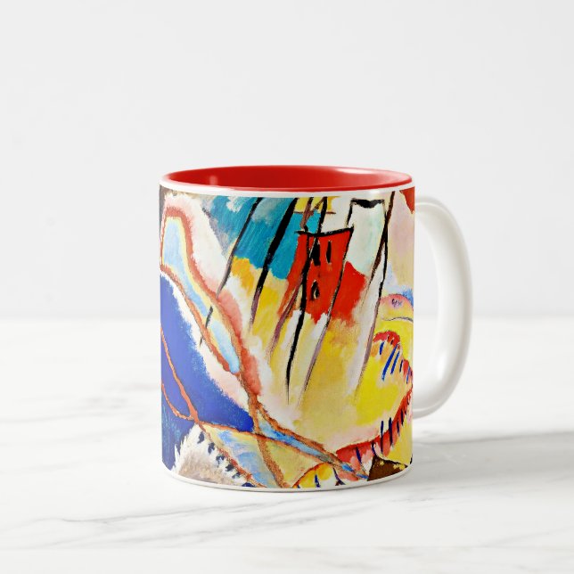 Kandinsky - Improvisation No. 30, Two-Tone Coffee Mug (Front Right)