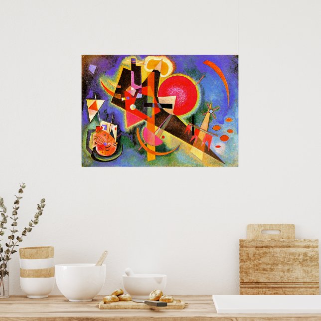 Kandinsky - In Blue, abstract art, Poster (Kitchen)