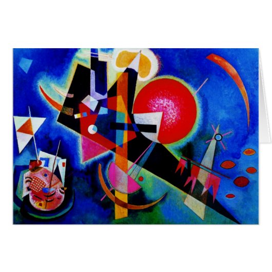 Kandinsky in Blue Abstract Painting Cards (Front Horizontal)