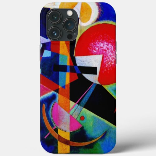 Kandinsky in Blue Abstract Painting iPhone 13 Pro Max Case