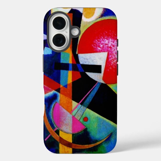 Kandinsky in Blue Abstract Painting Case-Mate iPhone Case (Back)