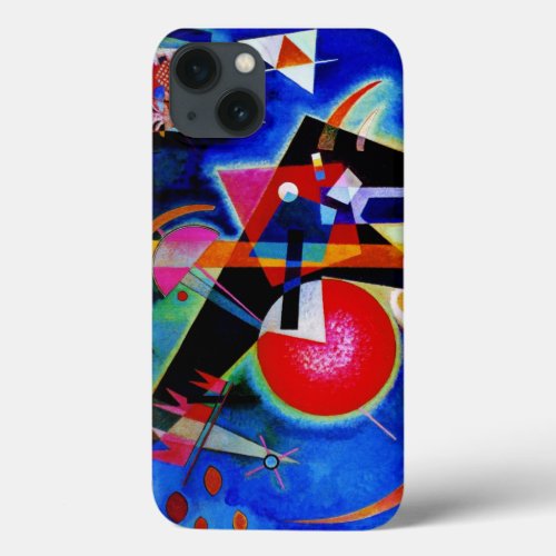 Kandinsky in Blue Abstract Painting iPhone 13 Case