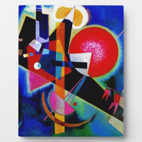 Kandinsky in Blue Abstract Painting Plaque
