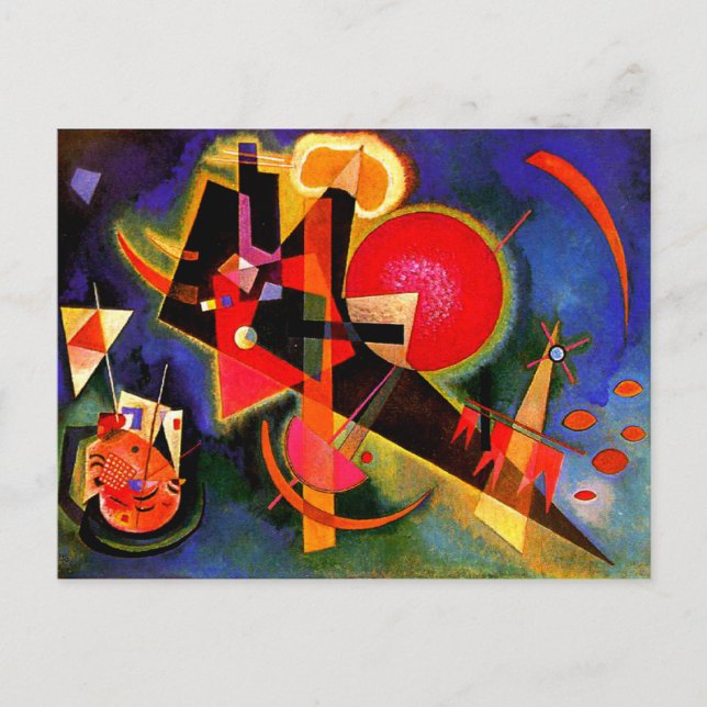 Kandinsky - In Blue, famous artwork Card (Front)