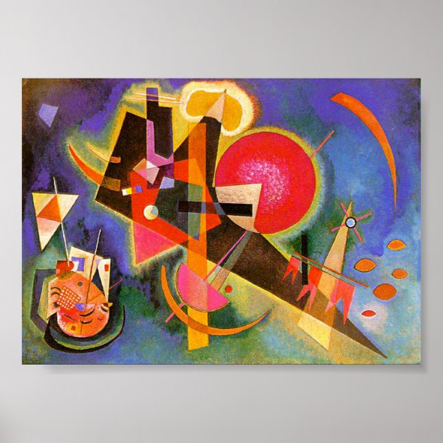 Kandinsky In Blue Poster (Front)