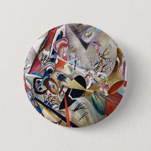 Kandinsky In Gray Button