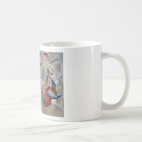 Kandinsky In Grey Abstract Artwork Coffee Mug