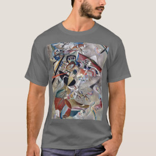 Kandinsky In Grey Abstract Artwork Dark Grey T-Shirt
