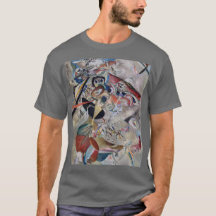 Kandinsky In Grey Abstract Artwork Dark Grey T-Shirt