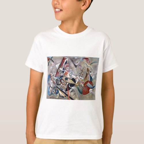Kandinsky In Grey Abstract Artwork T_Shirt