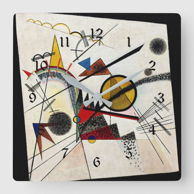 Kandinsky - In the Black Square Wall Clock (Front)