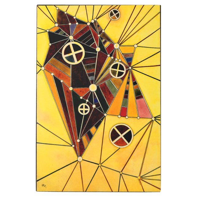 Kandinsky - In the Network Metal Print (Front)