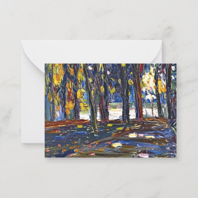 Kandinsky - In the Park of St. Cloud - Autumn II Note Card (Front)