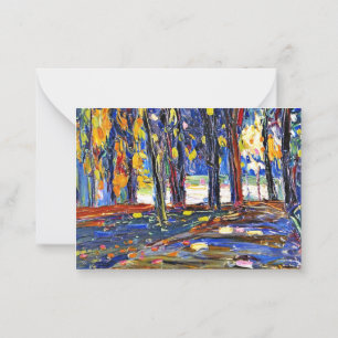 Kandinsky - In the Park of St. Cloud - Autumn II Note Card